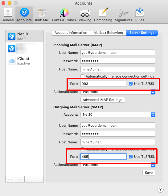Advanced Settings screenshot
