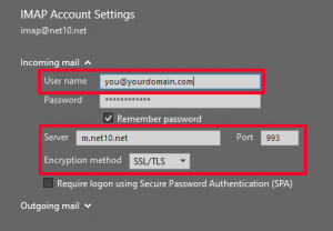 Incoming Mail Settings